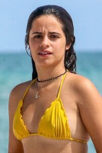 Camila Cabello – Beautiful Big Ass in a Sexy Yellow Thong (22)