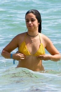 Camila Cabello – Beautiful Big Ass in a Sexy Yellow Thong (31)