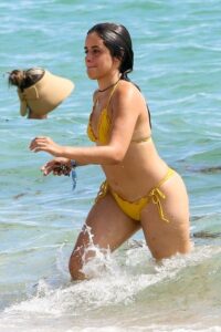 Camila Cabello – Beautiful Big Ass in a Sexy Yellow Thong (33)