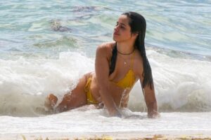 Camila Cabello – Beautiful Big Ass in a Sexy Yellow Thong (37)