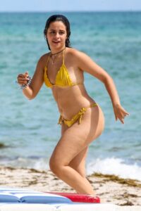 Camila Cabello – Beautiful Big Ass in a Sexy Yellow Thong (6)