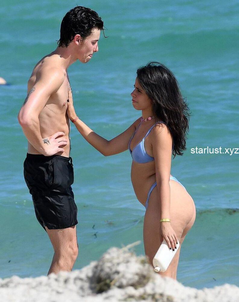 Camila Cabello – Fantastic Big Ass in a Thong Bikini on the Beach in (14)