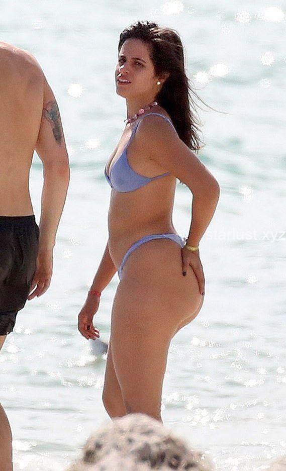 Camila Cabello – Fantastic Big Ass in a Thong Bikini on the Beach in M (6)