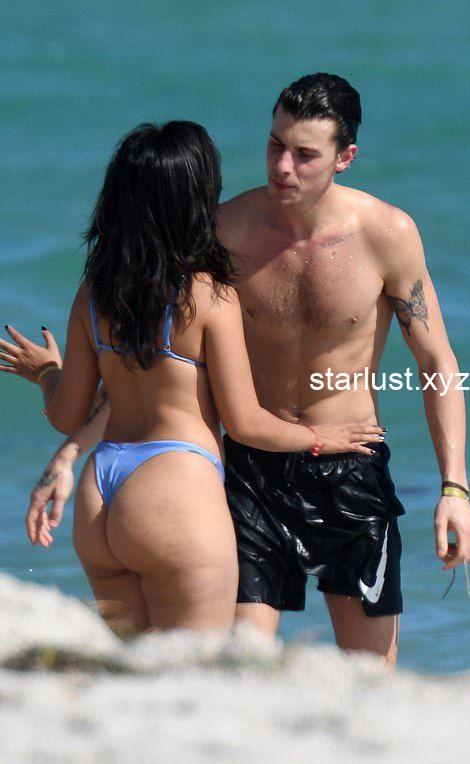 Camila Cabello – Fantastic Big Ass in a Thong Bikini on the Beach in M (8)