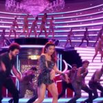 Rashmika mandanna hot thighs in mini bdycon and shpwoing panty HD sexy pics from varisu (261)