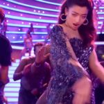 Rashmika mandanna hot thighs in mini bdycon and shpwoing panty HD sexy pics from varisu (267)