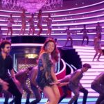 Rashmika mandanna hot thighs in mini bdycon and shpwoing panty HD sexy pics from varisu (286)