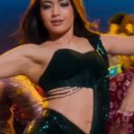 rashmika mandanna hot cleavage and navel show from sikandar movie 2025 (34)