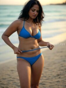 Anushka shetty hot ai generated images of exposing thighs navel cleavage and armpits HD starlust 27