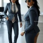 Anuska shetty stylish look with glasses and thighs,cleavage and navel show HD AI (124)